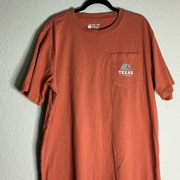 Carhartt Casual Orange Short Sleeve Tee with Graphic Detail - Picture 5 of 10